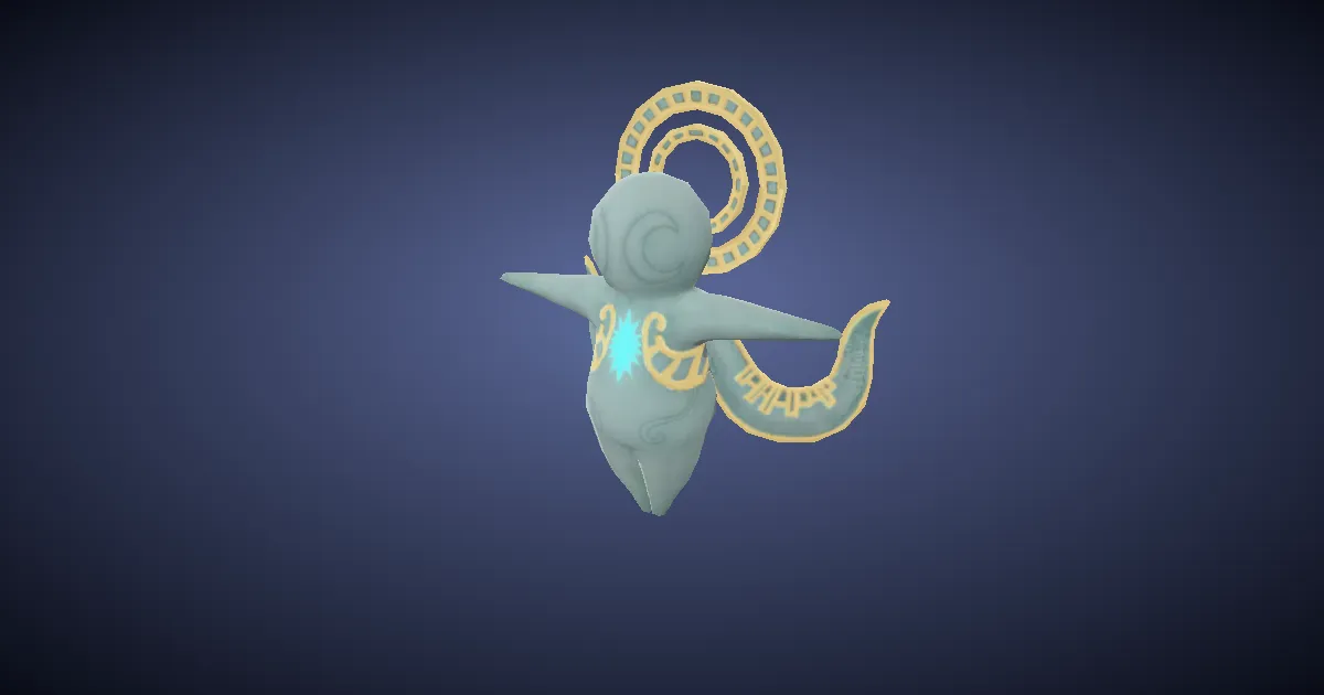 Idole Hydaelyn en 3D