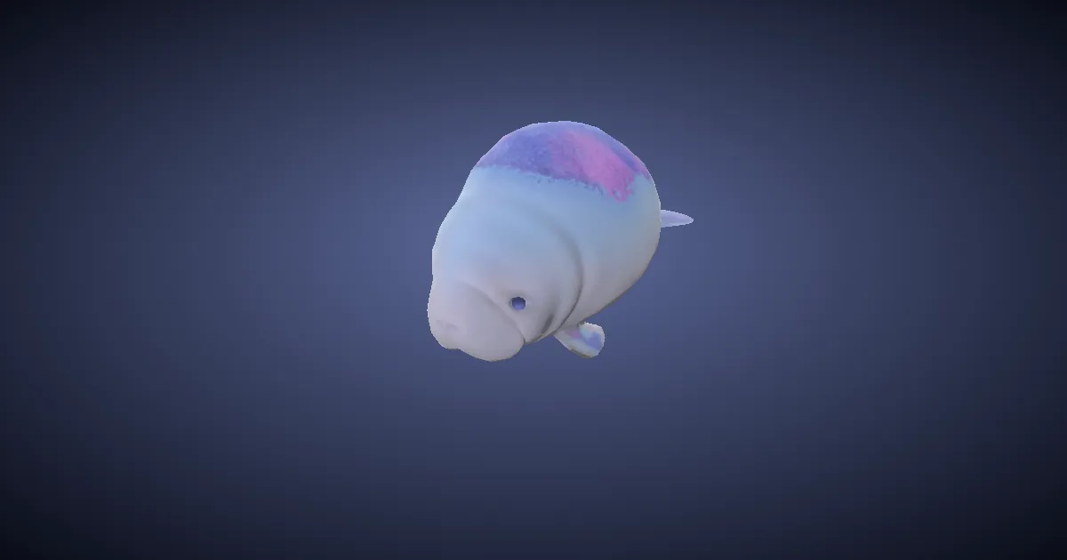 Lamantin prismatique en 3D