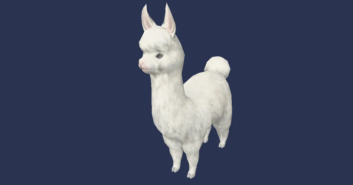 Alpaca cria in 3D
