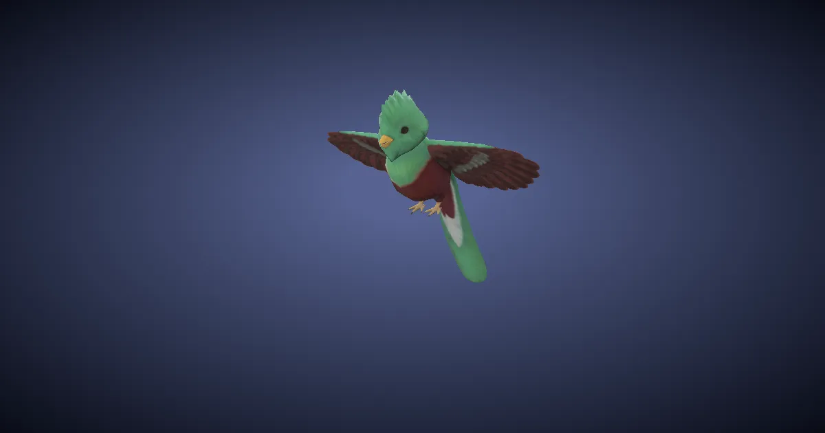 Quetzal in 3D