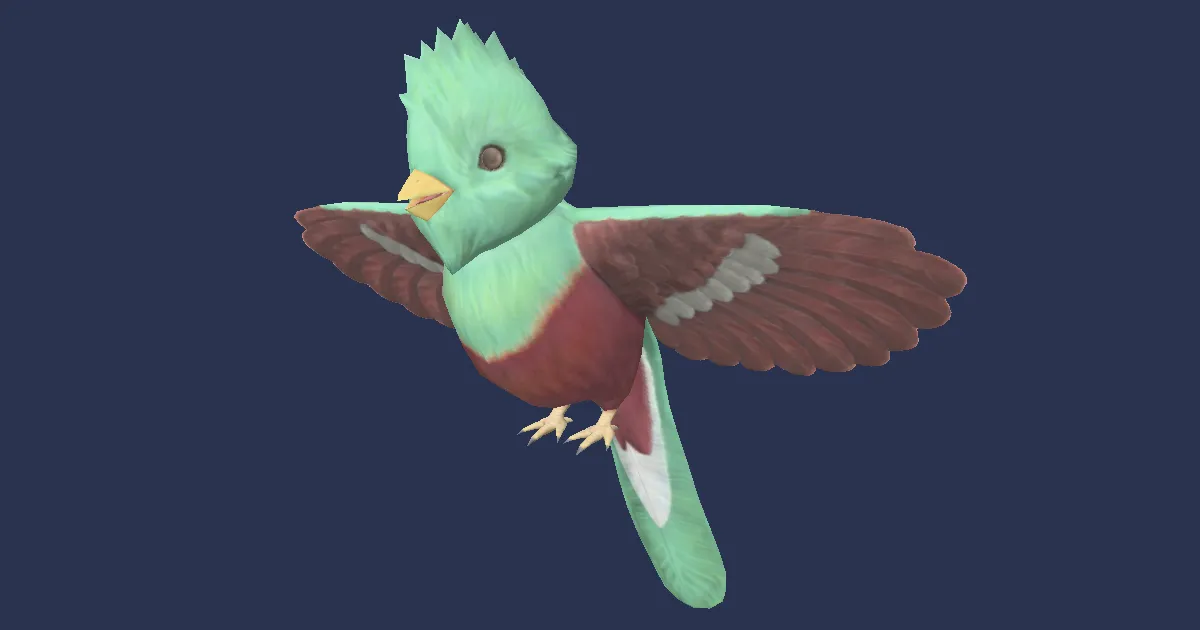 Quetzal in 3D