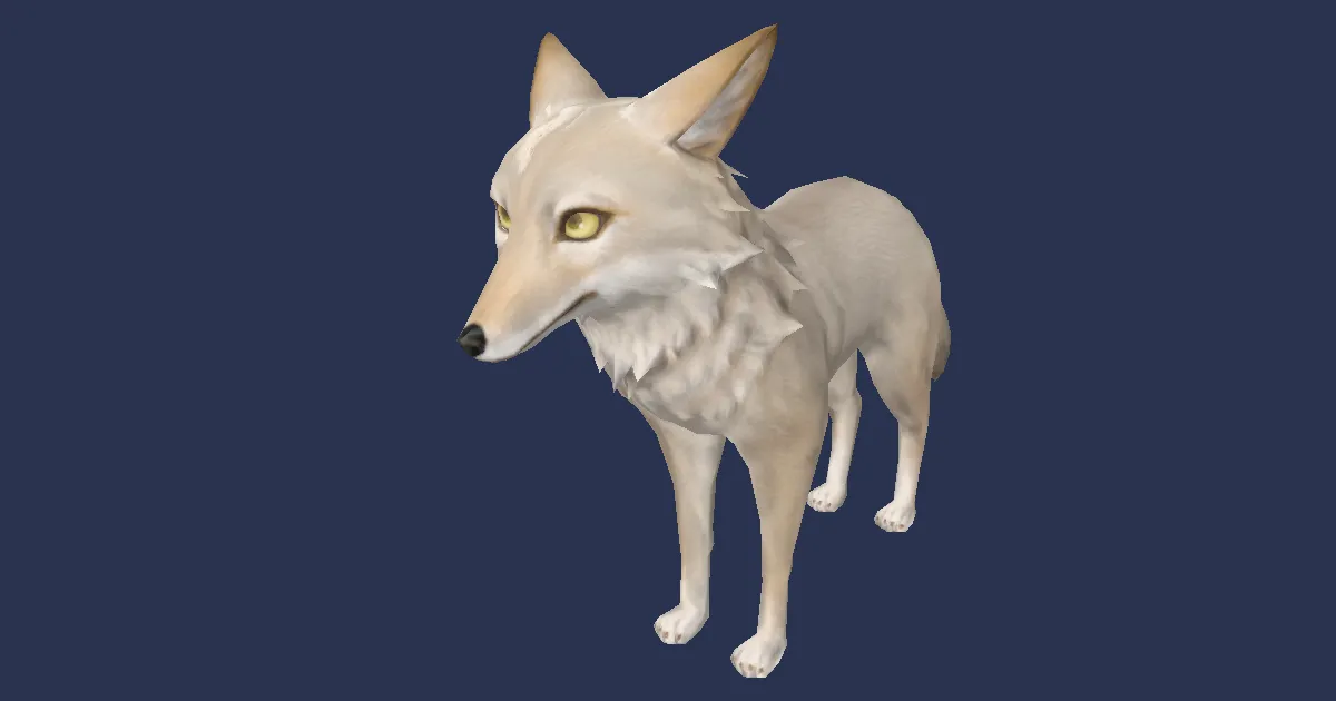 Squeak the Coyote in 3D