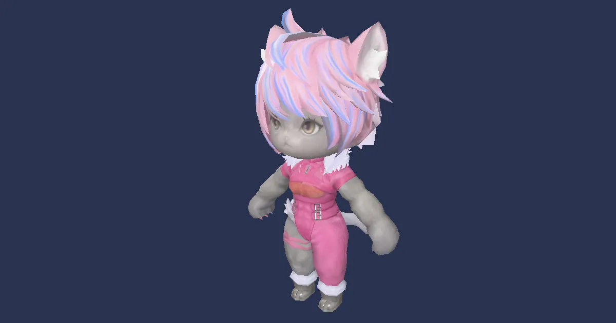 Black Kitten in 3D
