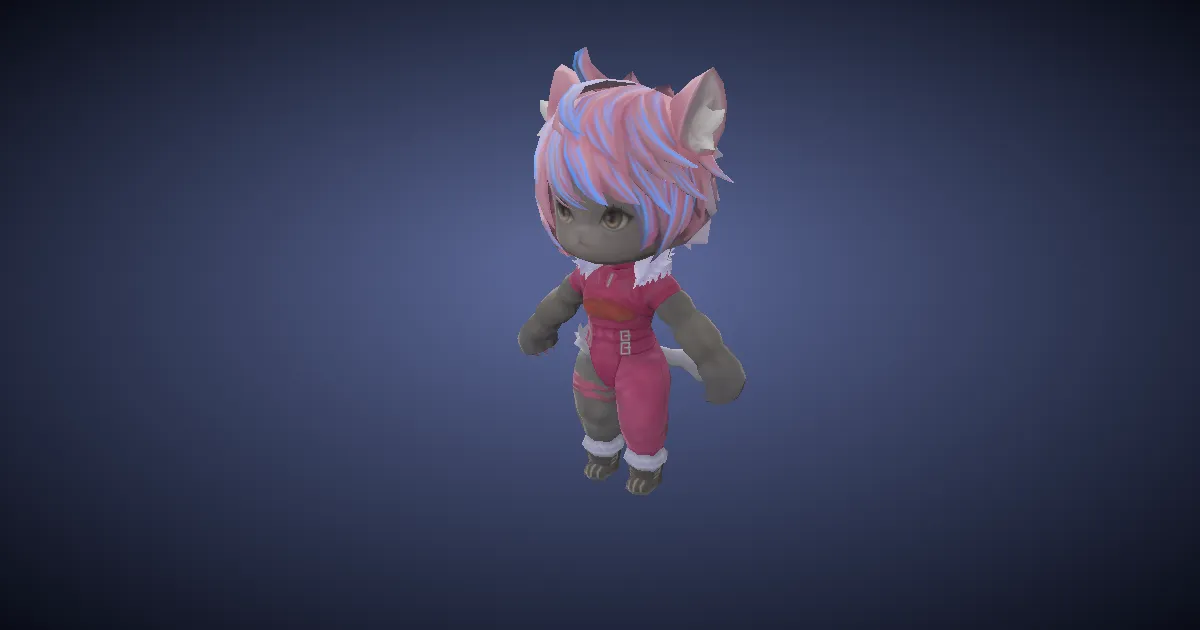 Black Kitten en 3D