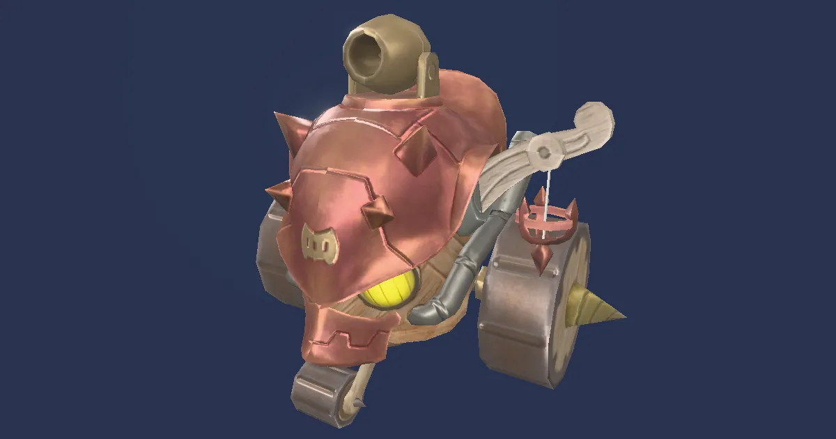 Raven-red gobtank in 3D
