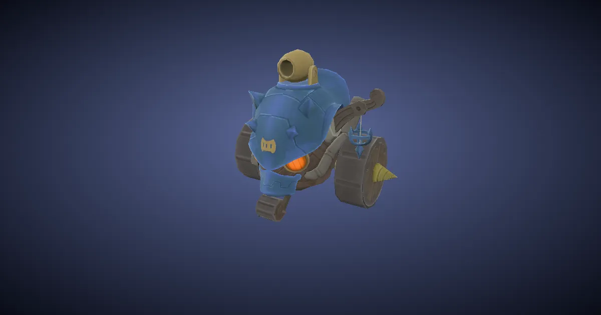 Falcon-blue gobtank in 3D