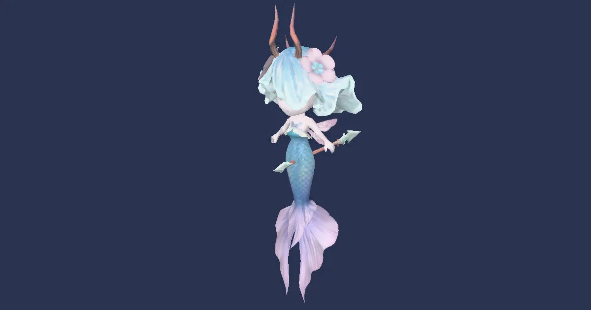 Little mermaid in 3D