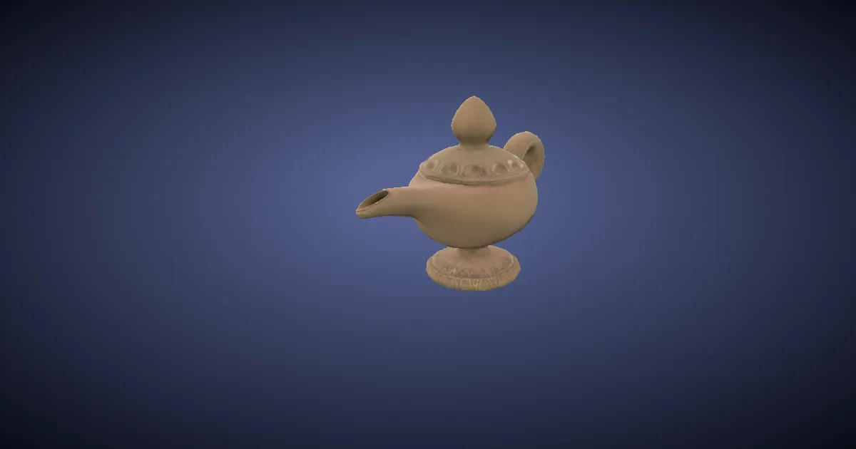 Magic lamp in 3D