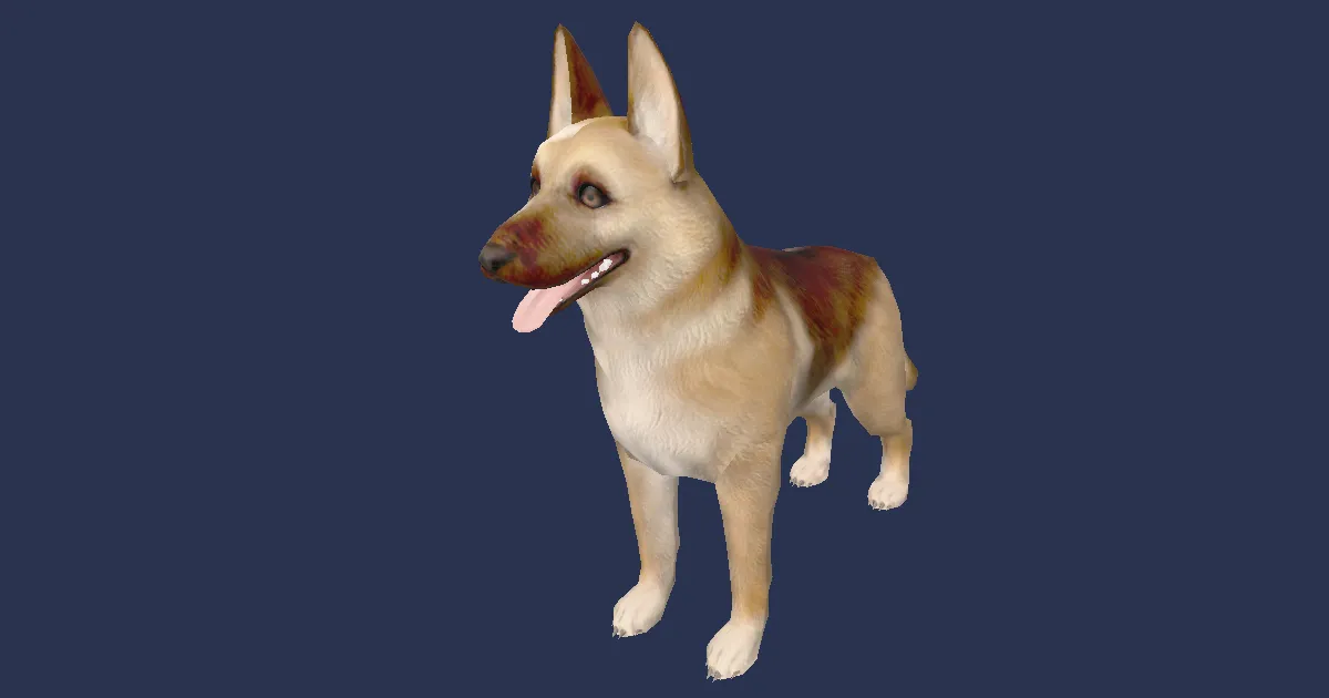 Gallant shepherd in 3D
