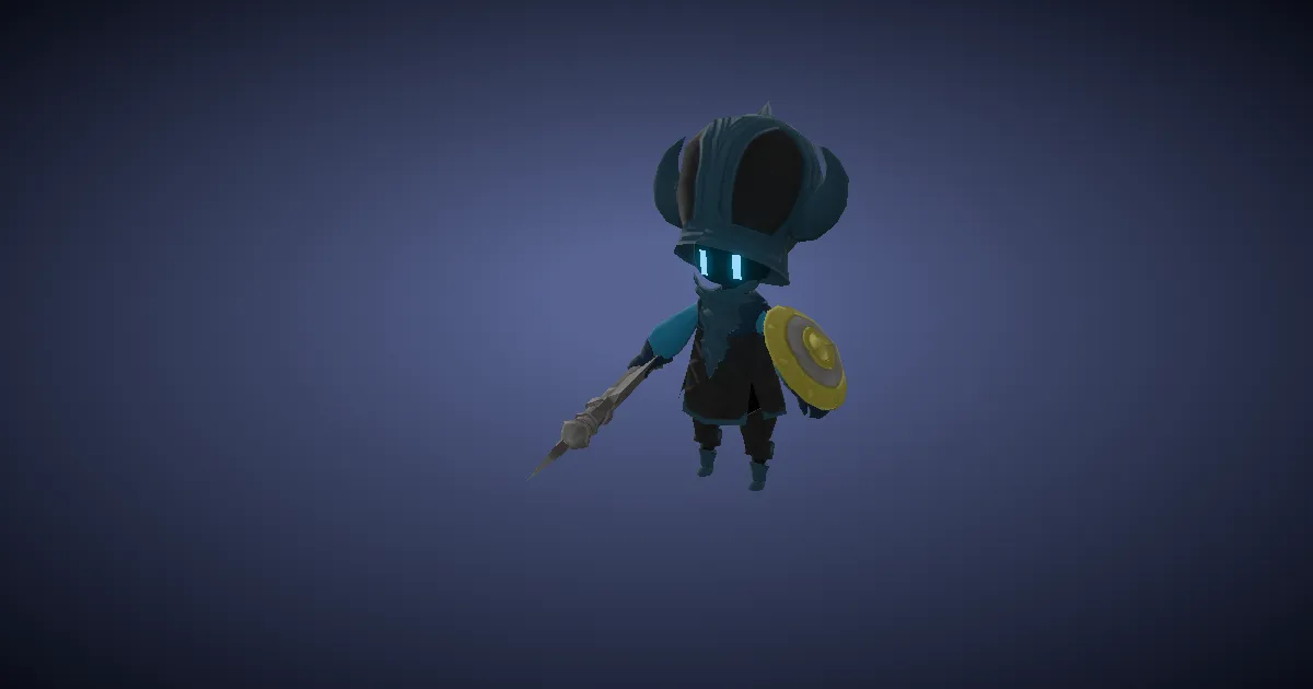 Automate viking bleu en 3D
