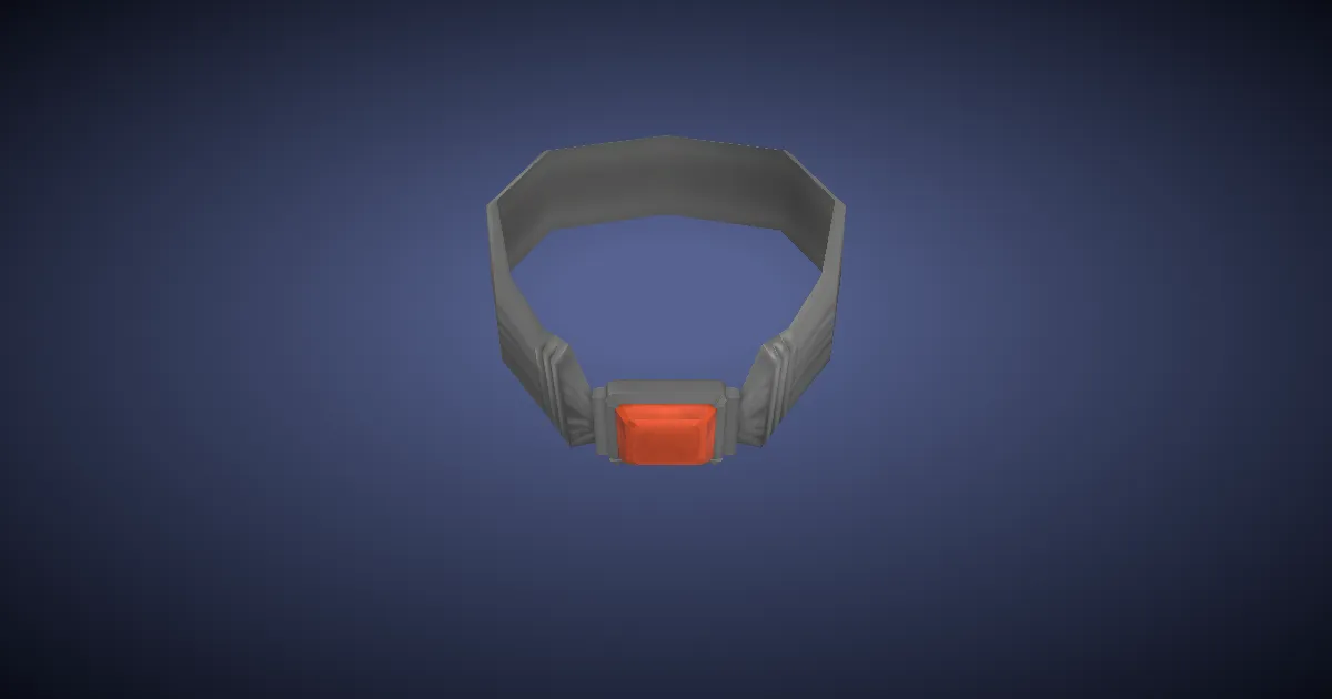 Darklight Choker of Striking - 3D render