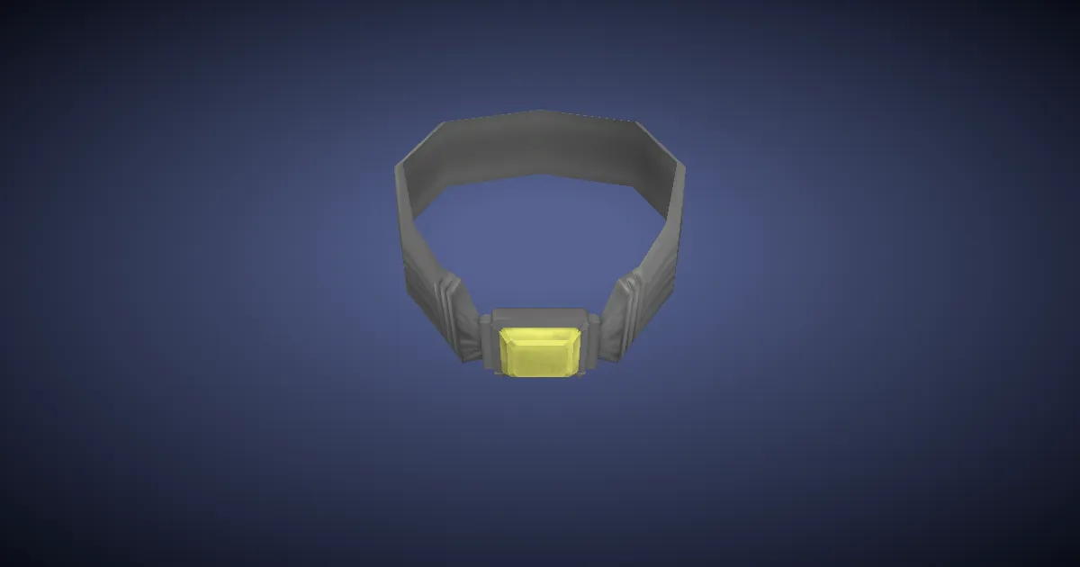 Triphane Choker of Casting - 3D render