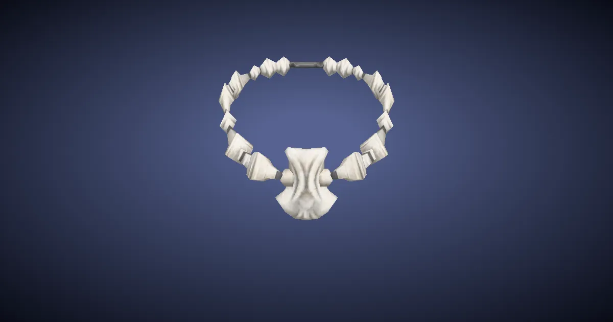 3D-Ansicht von Knochen-Halsband
