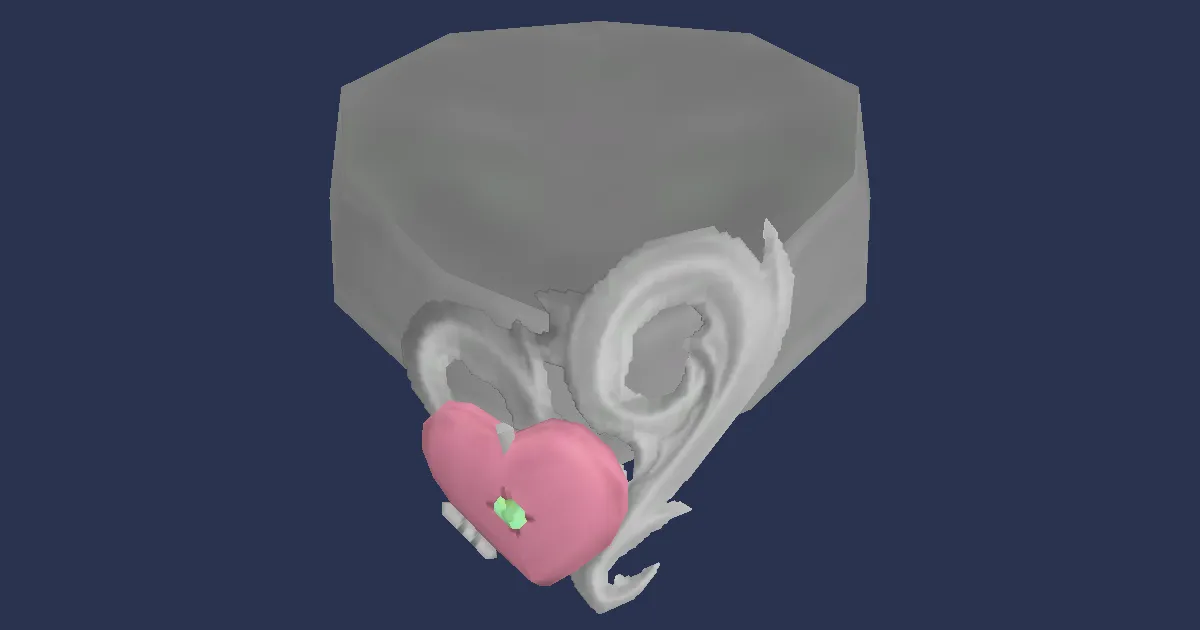 Platinum Paramour's Pendant - 3D render