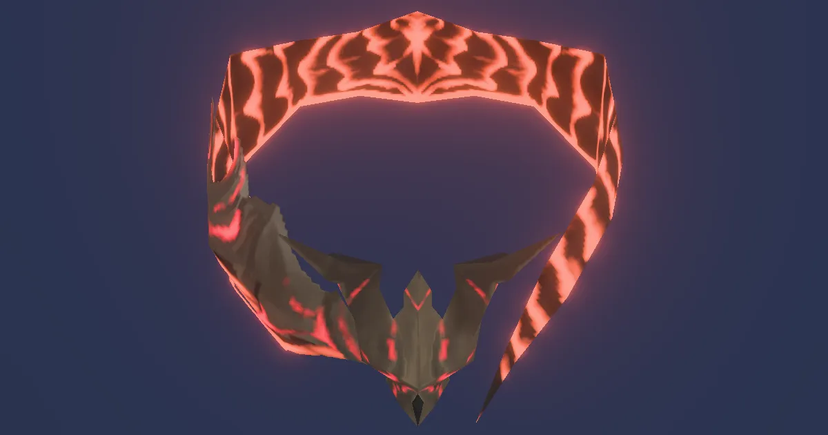White Gold Choker of Casting - 3D render