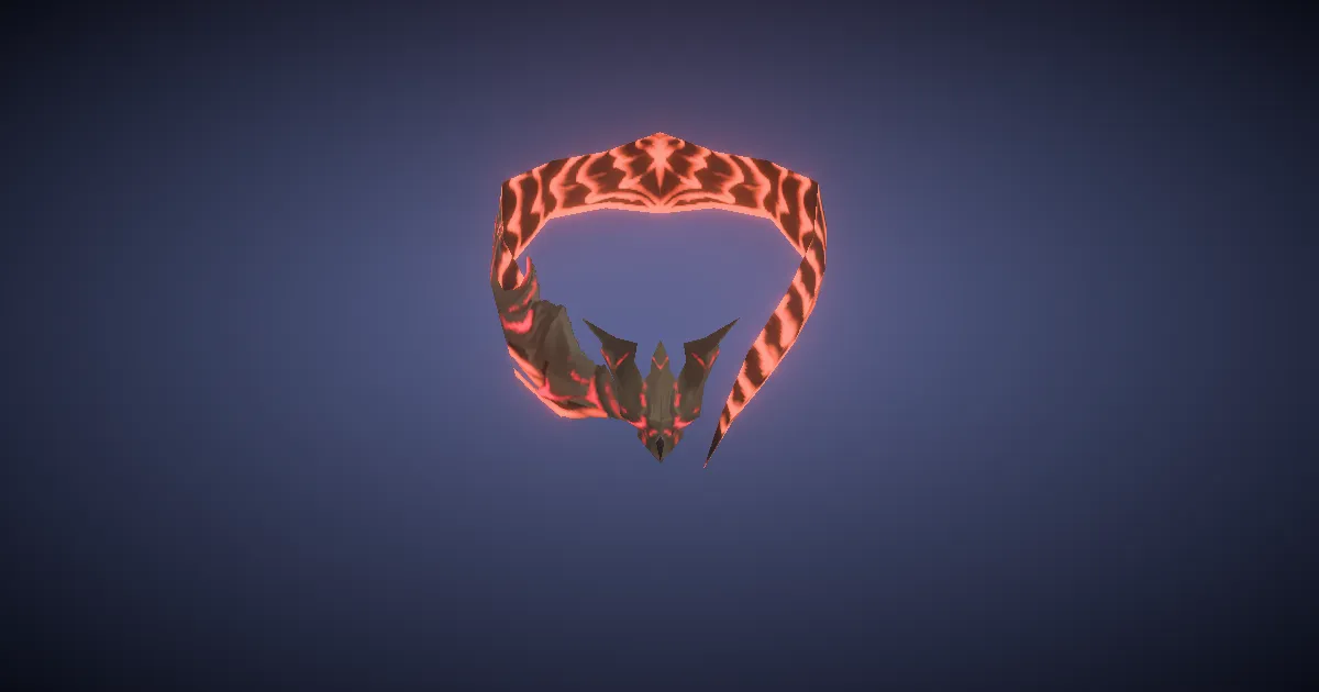 White Gold Choker of Aiming - 3D render