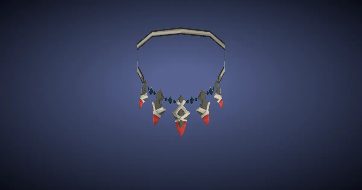 Rendu 3D de Collier d'incantateur en mithrite