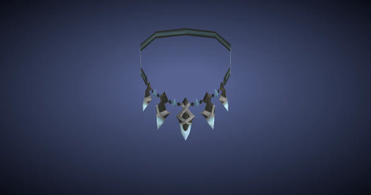 Koppranickel Necklace of Casting - 3D render