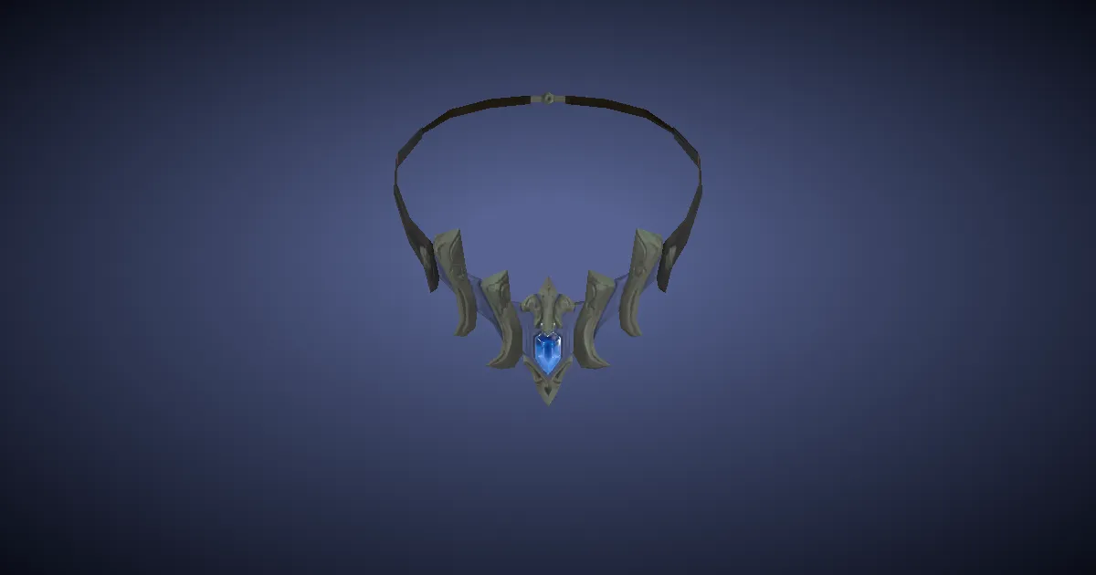 Azurite Choker of Fending - 3D render