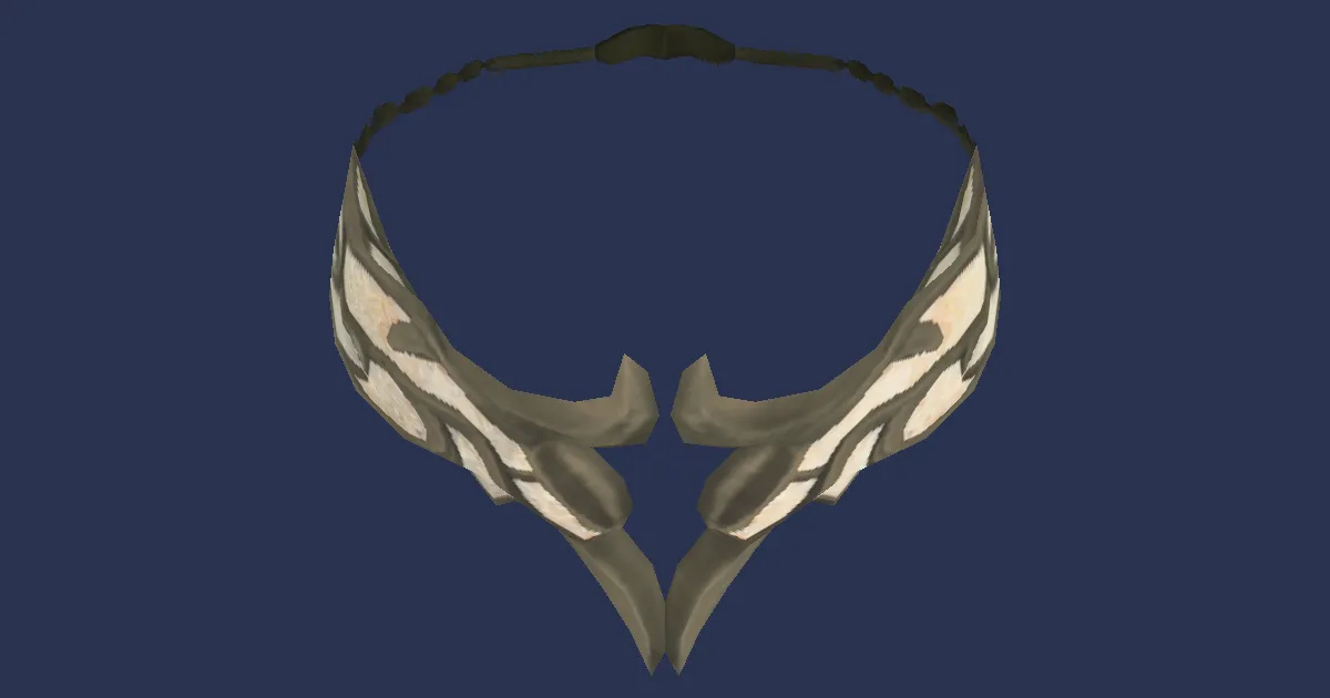Augmented Black Willow Necklace of Casting - 3D render
