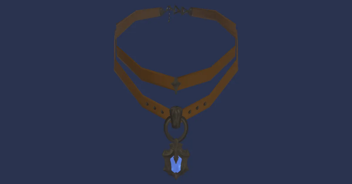 Atrociraptorskin Necklace of Casting - 3D render