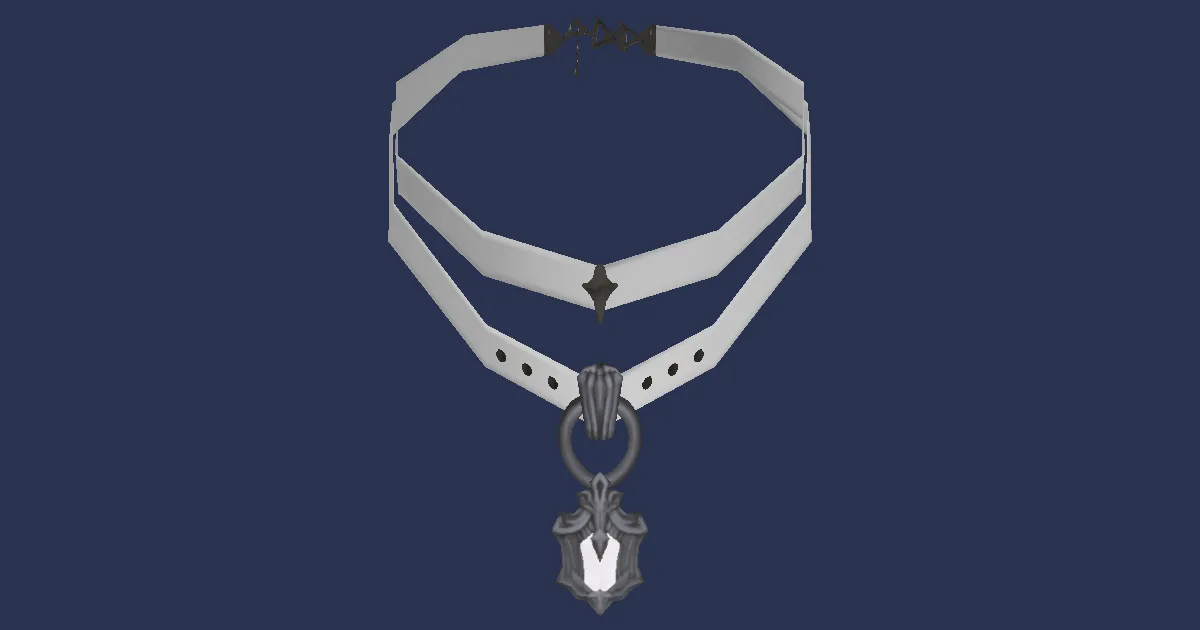 Loboskin Necklace of Aiming - 3D render