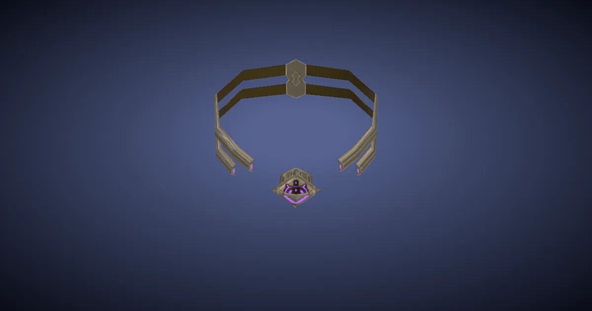 Black Star Choker of Aiming - 3D render