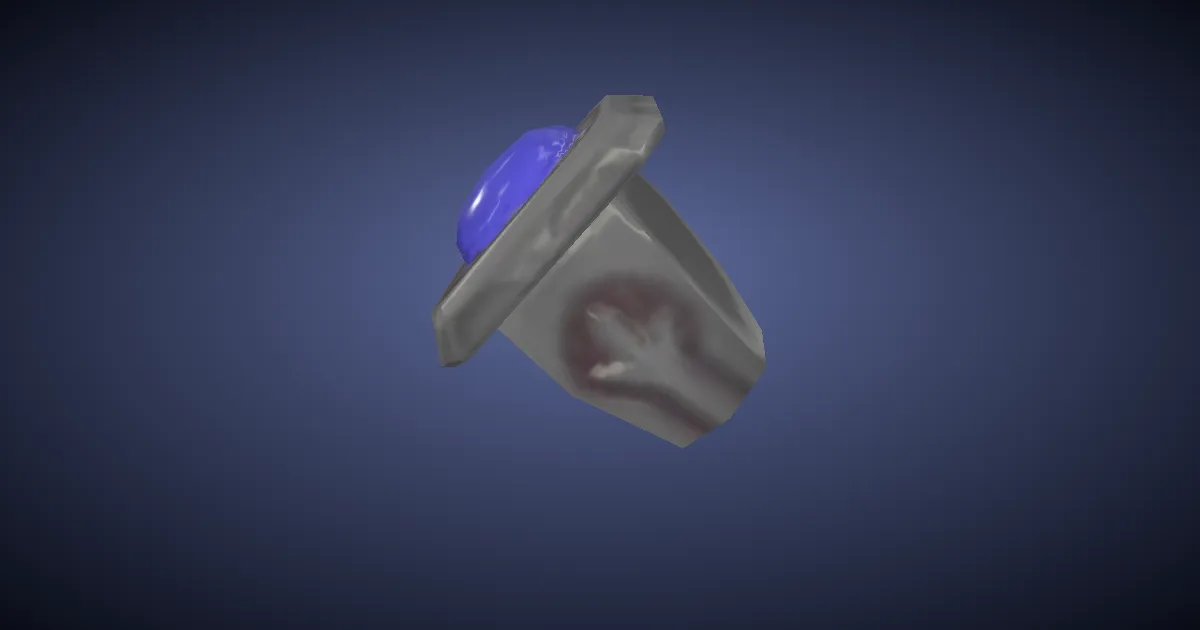 Rendu 3D de Bague en lapis-lazuli