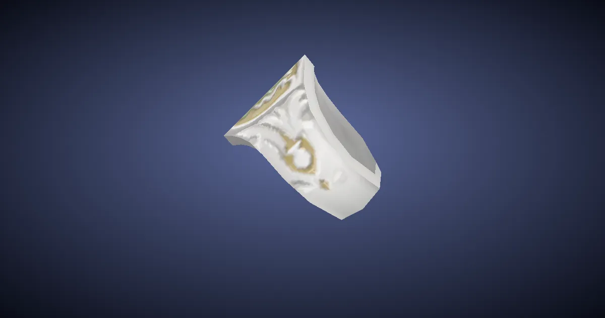 3D-Ansicht von Schlangenlilien-Ring