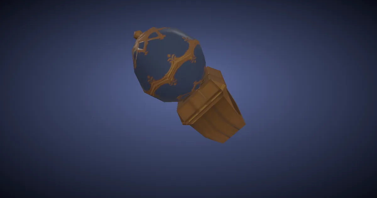 Rendu 3D de Anneau œuf de minuit