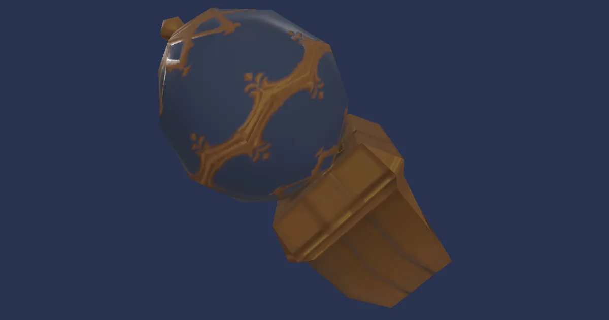 Midnight Egg Ring - 3D render