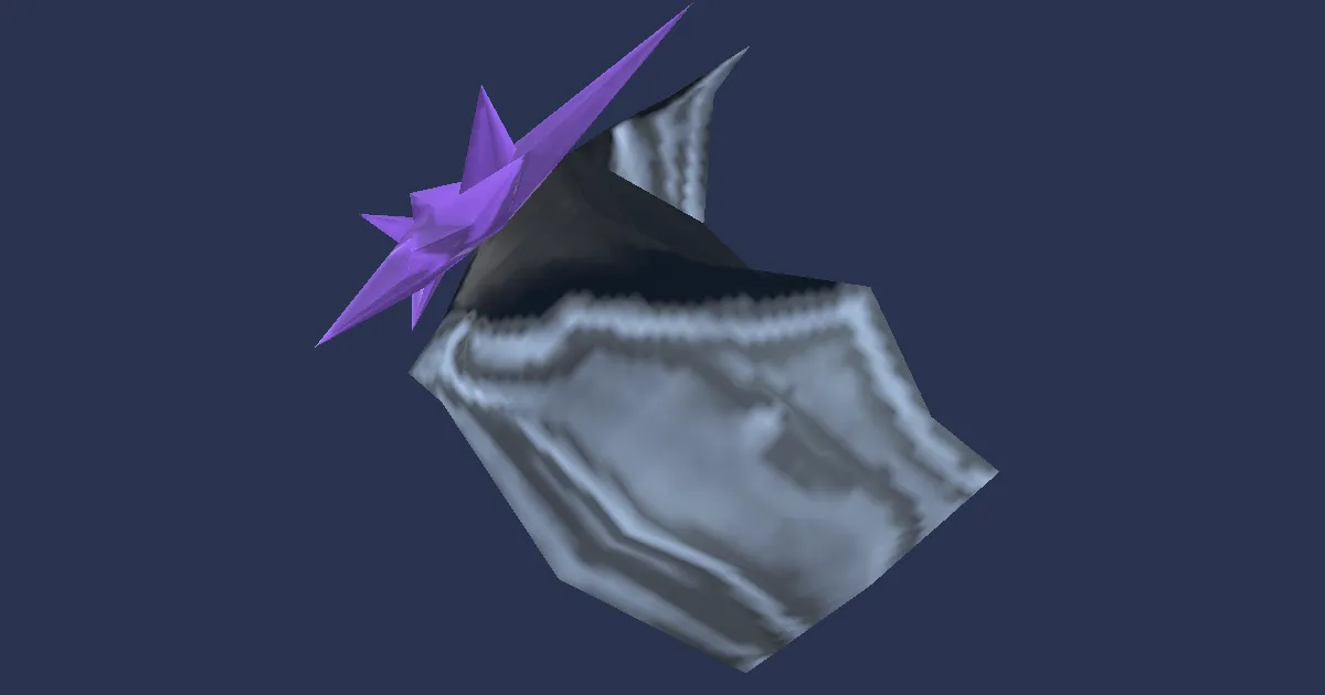 Ametrine Ring of Casting - 3D render