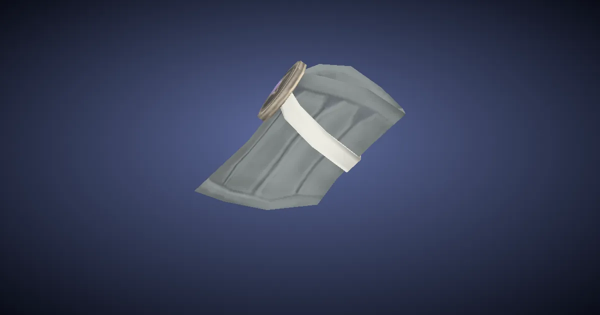 Rendu 3D de Bague d'incantateur en plomb-étain