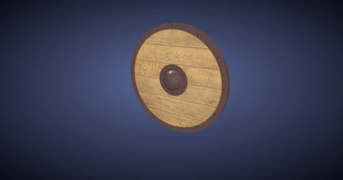 Round Shield - 3D render