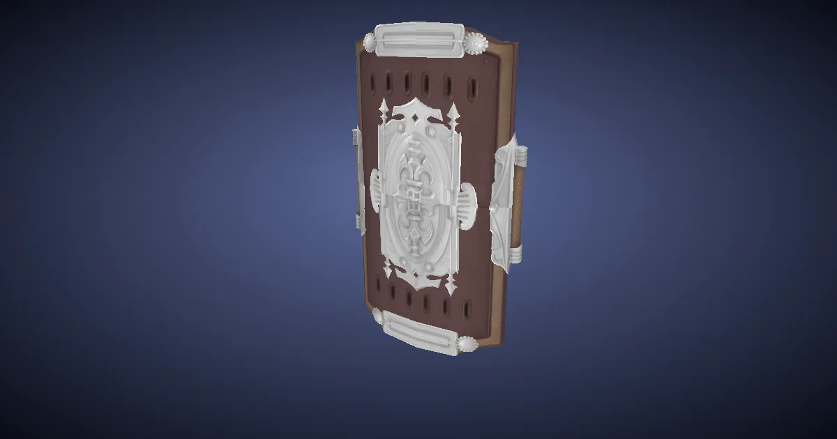 3D-Ansicht von Bronzeturmschild