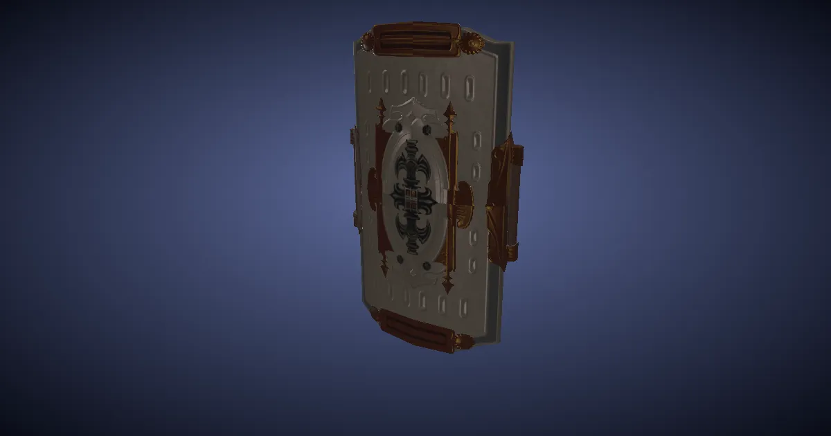 Rendu 3D de Scutum en adamantium