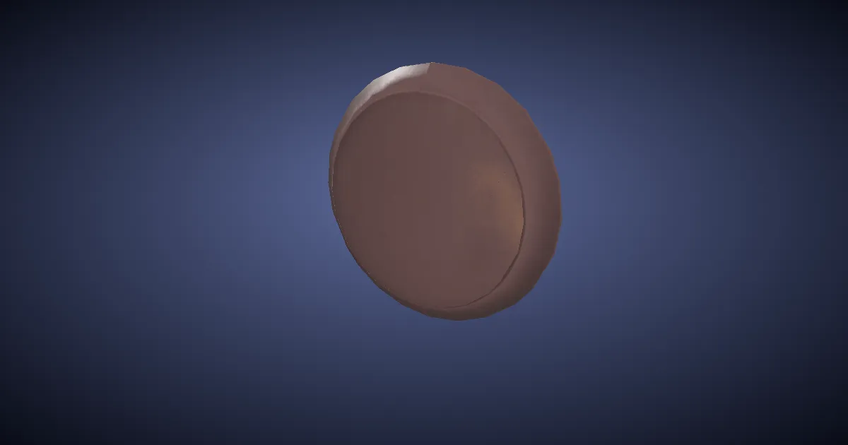 3D-Ansicht von Bronze-Aspis