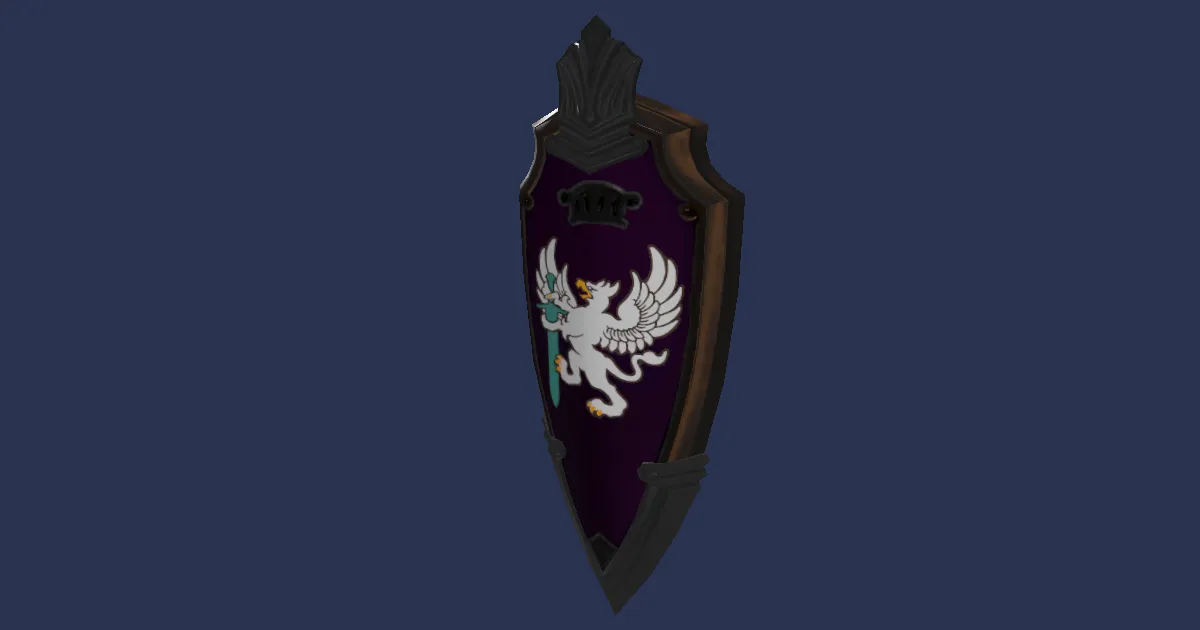 Molybdenum Kite Shield - 3D render
