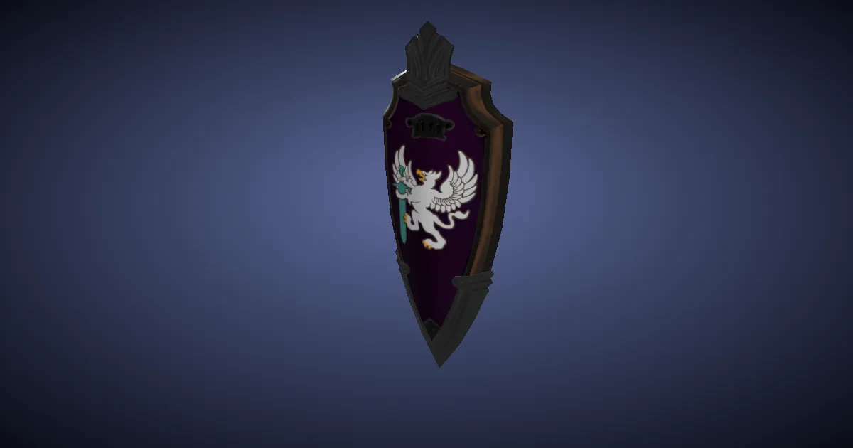 Molybdenum Kite Shield - 3D render