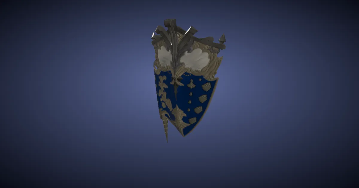 Deepgold Shield - 3D render