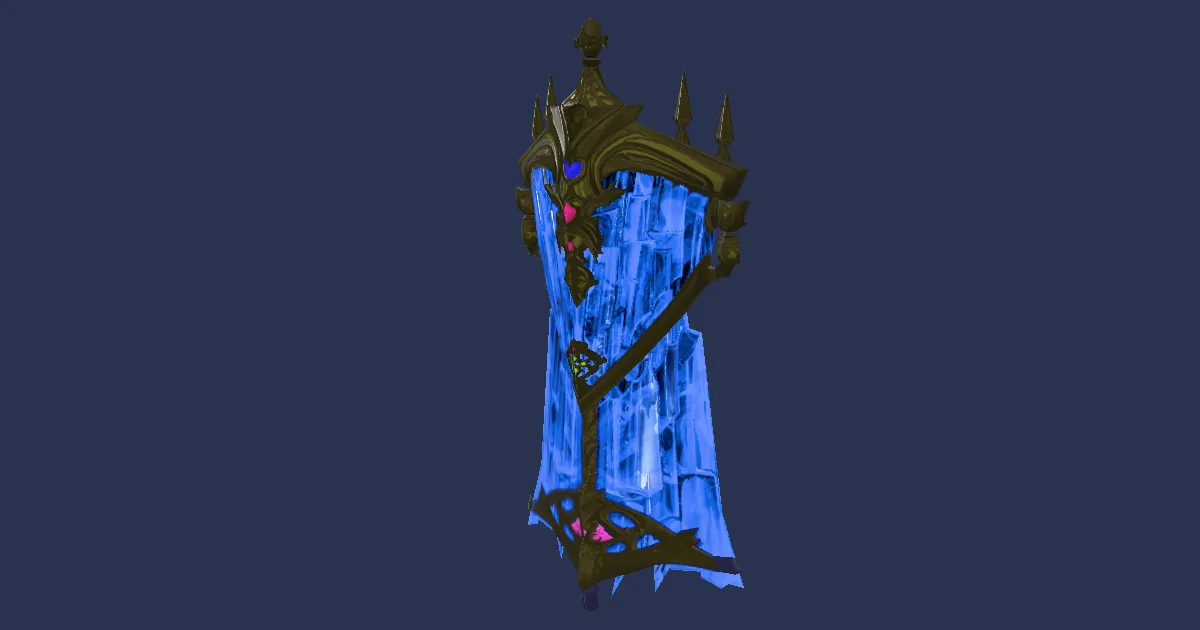 Bluespirit Tower Shield - 3D render