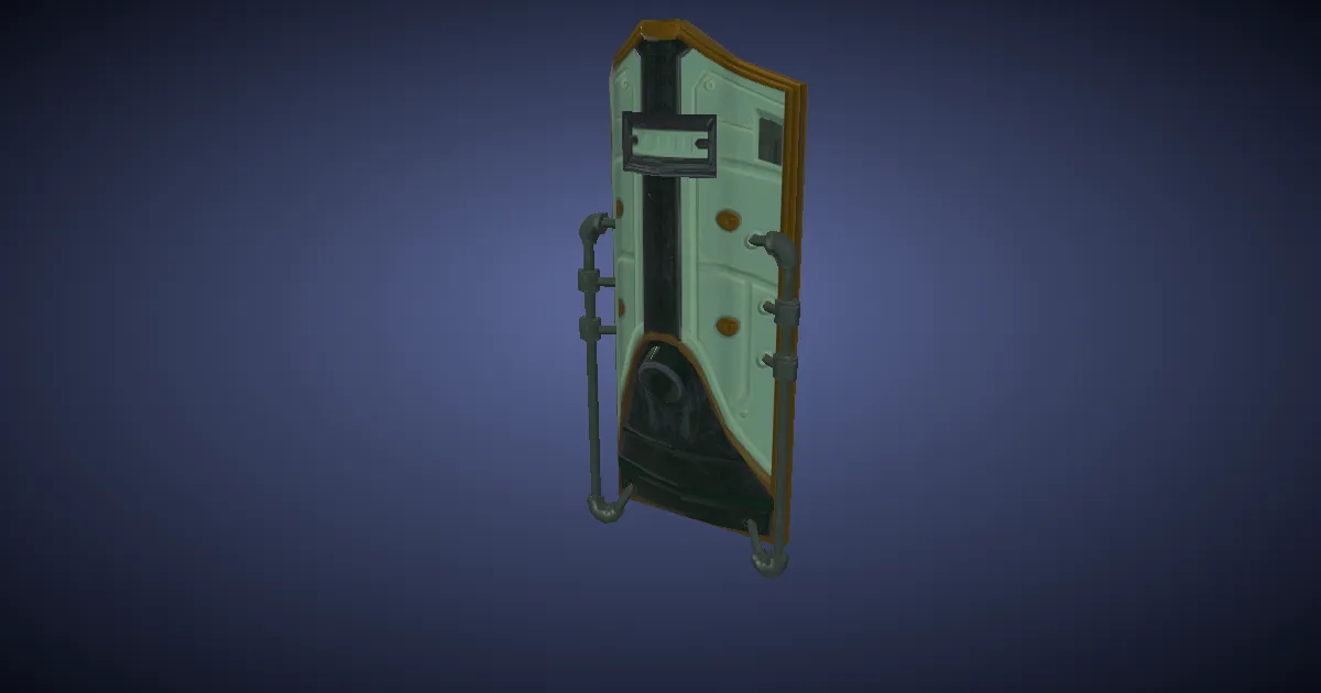 Dwarven Mythril Shield - 3D render