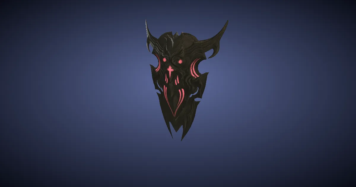Titanium Gold Shield - 3D render