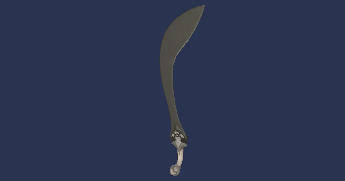 Cobalt Shamshir - 3D render