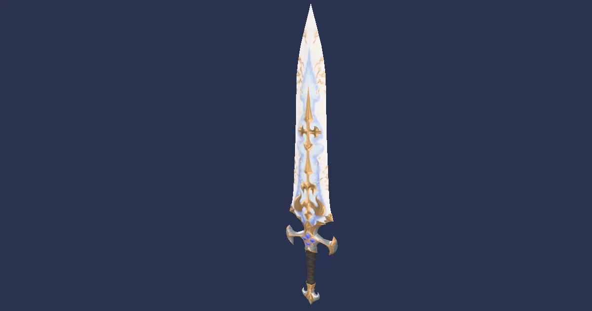 Curtana - 3D render