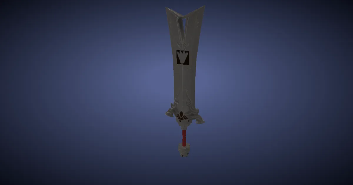 Mythrite Katzbalger - 3D render