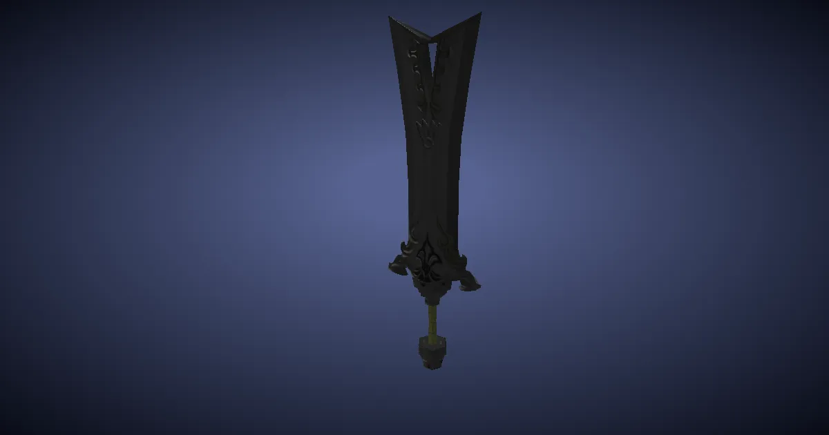 3D-Ansicht von Edelstahl-Katzbalger