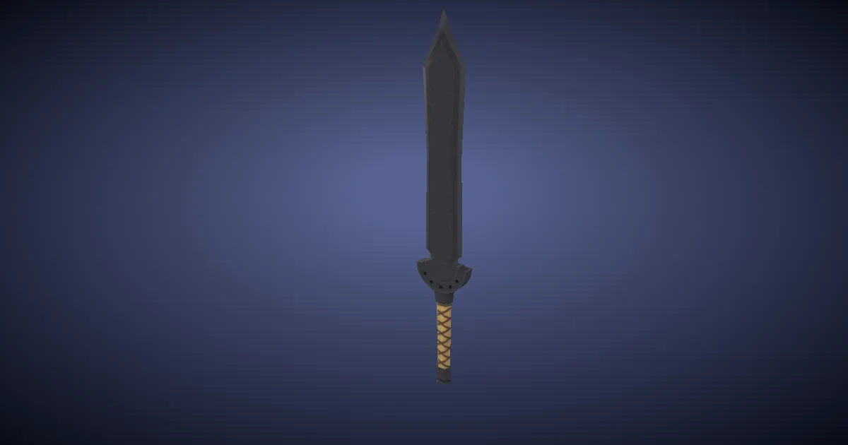 Iron Shortsword - 3D render