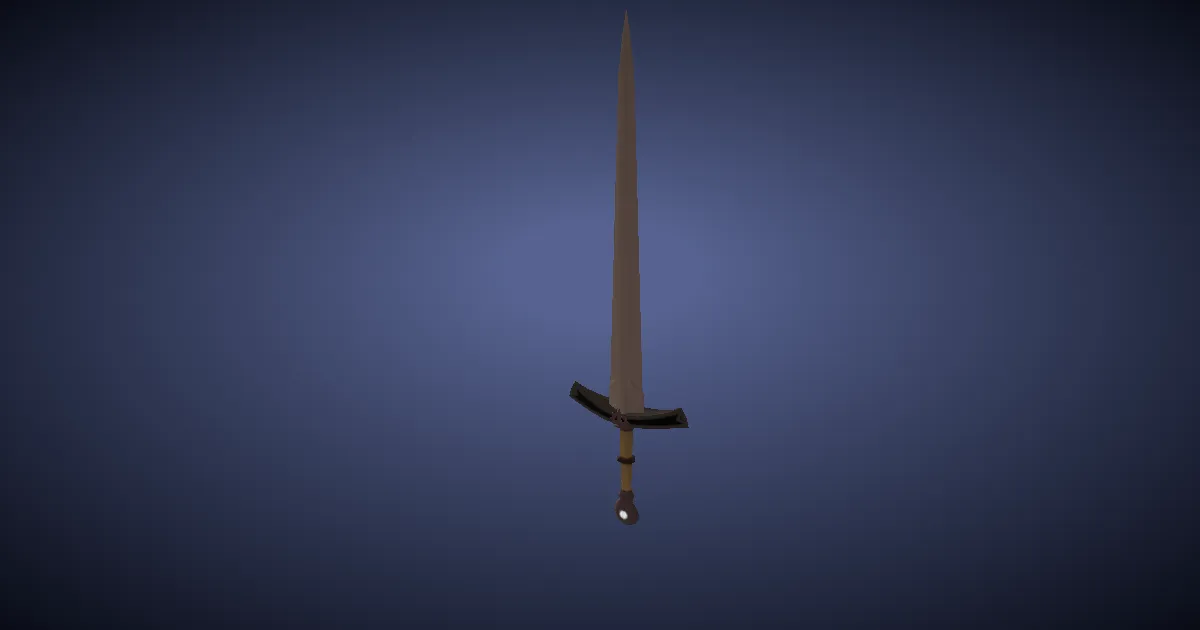 3D-Ansicht von Wikingerschwert