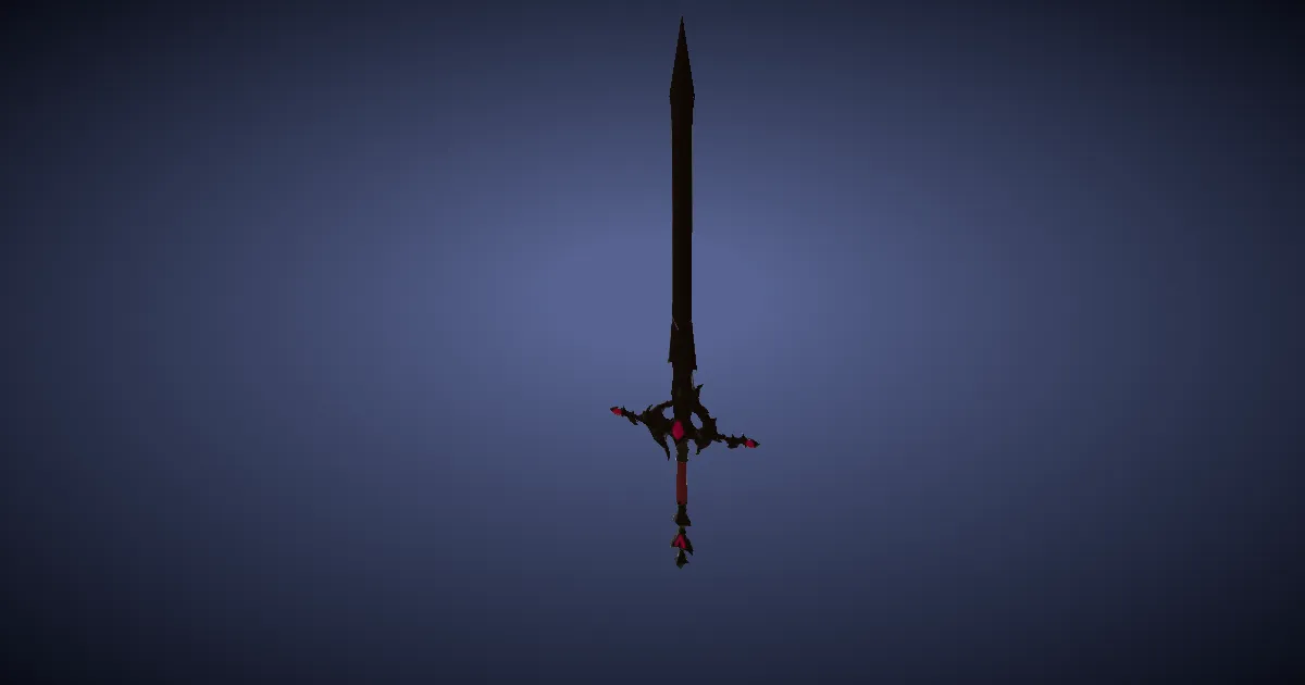 Doman Iron Longsword - 3D render